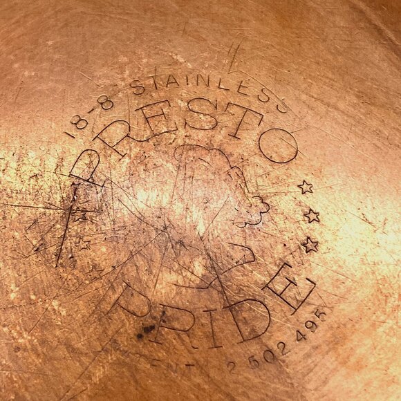 1950's Presto Twin Bakelite Handle Copper Core Skillet With Lid - Picture 8 of 11